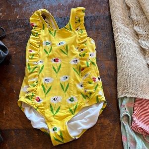 Hanna Andersson ladybug bathing suit. Size 6-7